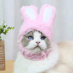 Шапка для животных «Зайка» 20*14см цвет розовый Ultramarine