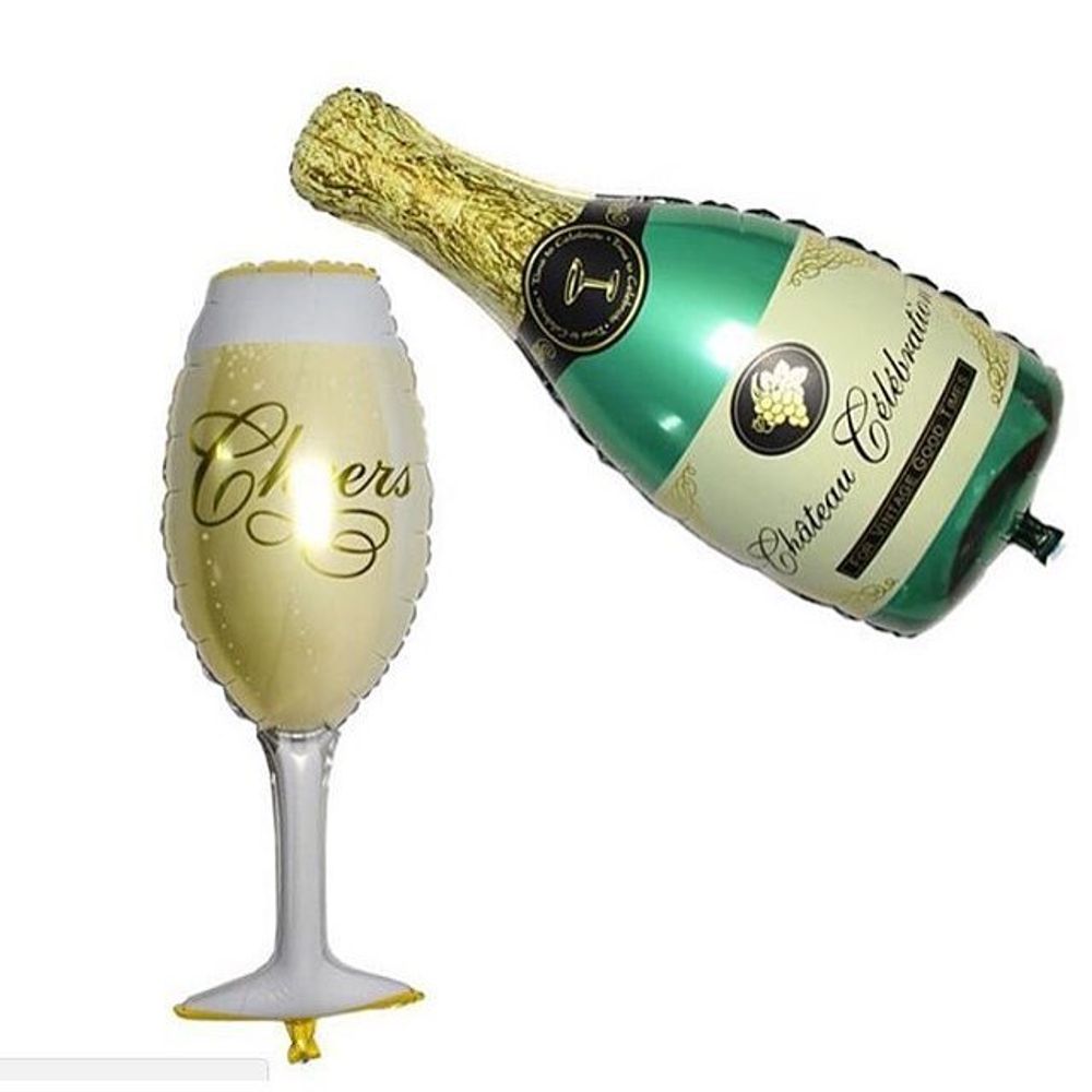 Шар (41''/104 см) Фигура, Бокал шампанского 1 шт.