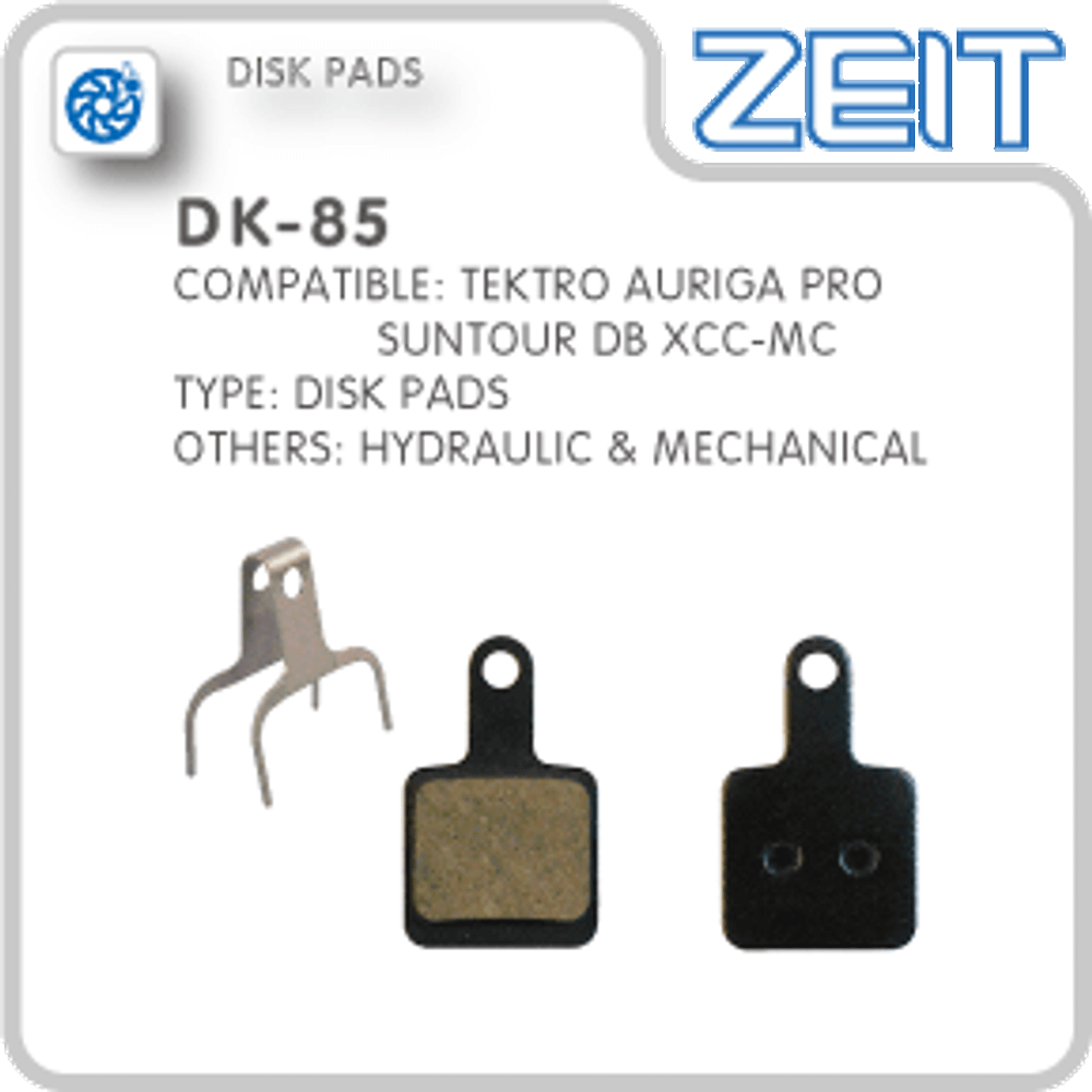 Колодки тормозные ZEIT, для DISK - HIDRAULIC/MECHANICAL, совместимы: Tektro Auriga Pro/Suntour, комплект -2шт.