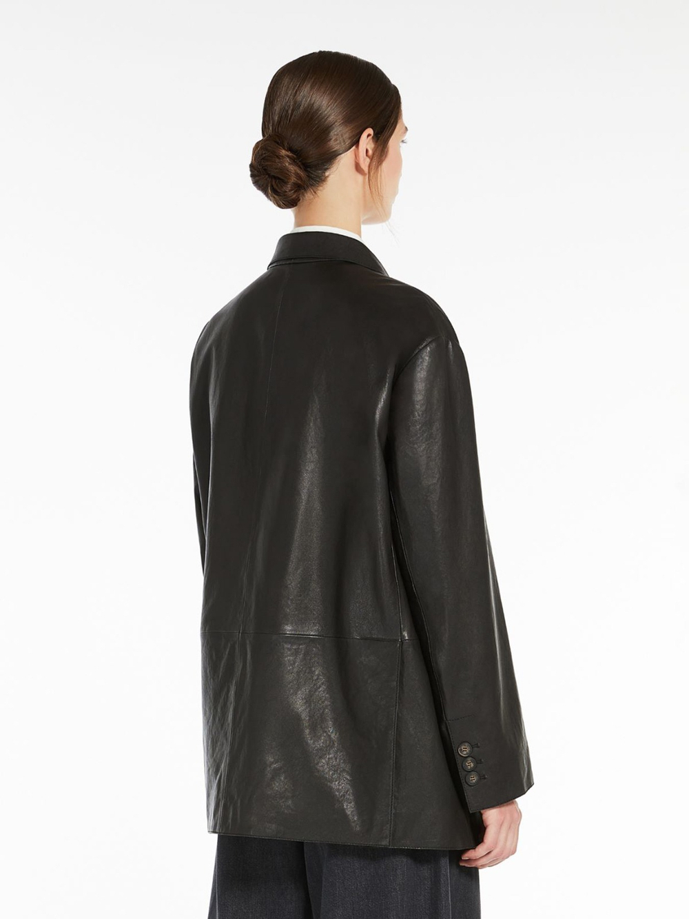 Пиджак кожаный женский WEEKEND MAX MARA MARAT