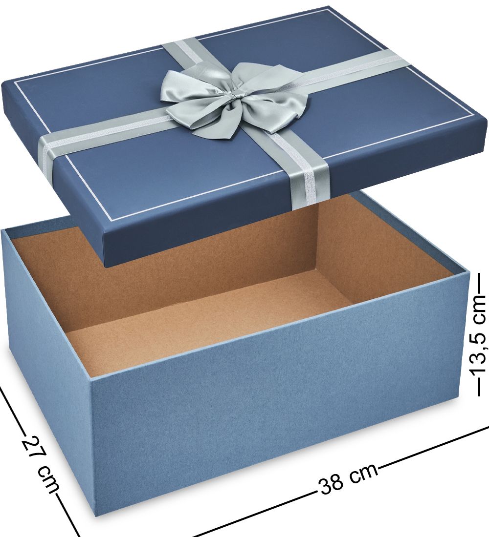 WF-179-B Набор коробок из 3 шт, синий/голубой