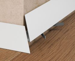 Щелевой плинтус Pro Design Corner 570 белый, 2600x15,5x35 мм