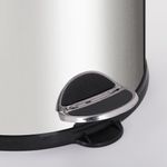 Ведро мусорное с педалью 5 литров "Classic Plus", ЗЕРКАЛЬНОЕ, нержавеющая сталь, со съемным внутренним ведром, LAIMA, ТУРЦИЯ, 608112