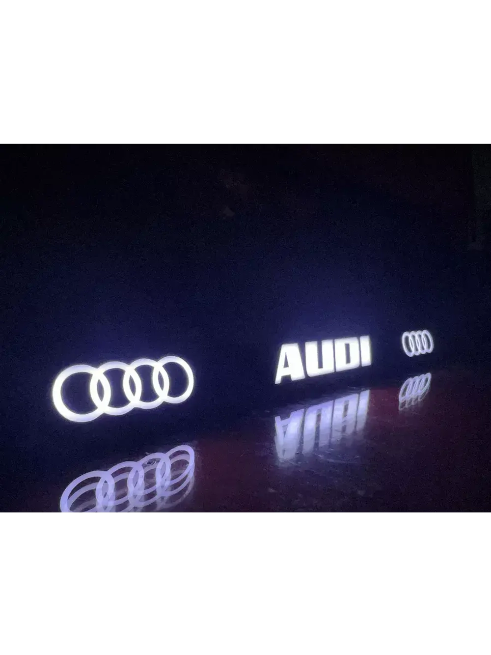 Рамка для номера с подсветкой. Audi.