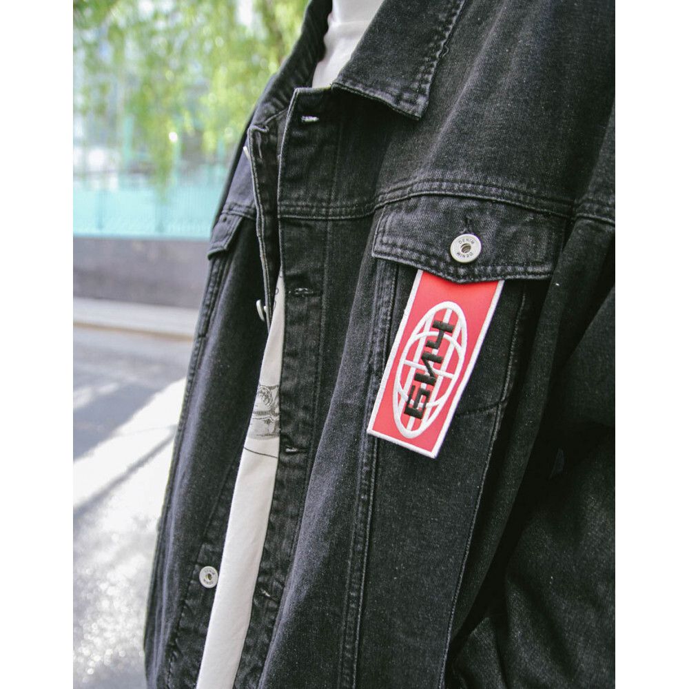 Купить Куртка БИЧ Джинсовка Оверсайз Черная Куртка БИЧ Джинсовка Оверсайз Черная