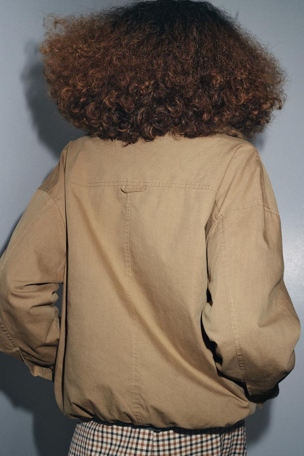 ZARA КУРТКА-БОМБЕР С МЕХОВЫМ ВОРОТНИКОМ — ZW COLLECTION, ТЕМНЫЙ БЕЖЕВО-КОРИЧНЕВЫЙ