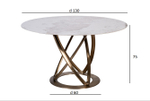Стол обеденный Garda Decorенный Garda Decor белый керамика d130*75 см