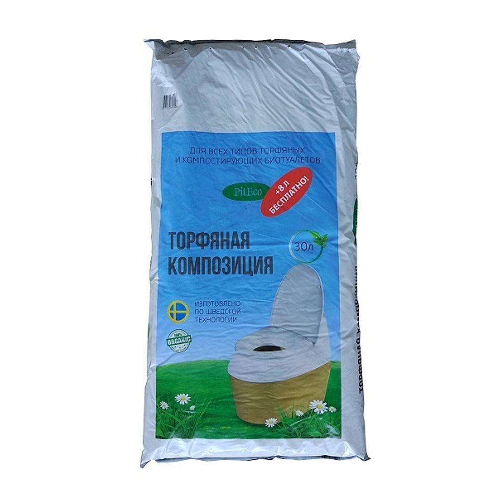 Торфяная композиция Piteco для биотуалетов 38л