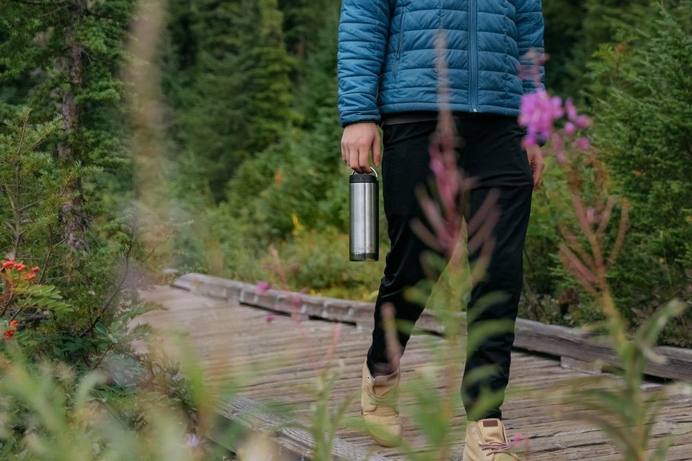 Термокружка Klean Kanteen TKWide Cafe Cap 16oz (473 мл) Brushed Stainless