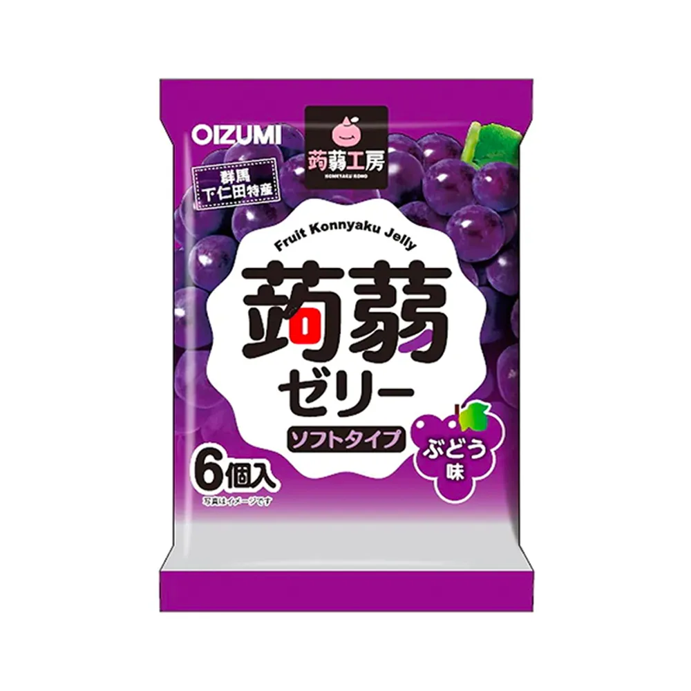 Желе “Oizumi” порционное Конняку со вкусом винограда 6шт, 96г