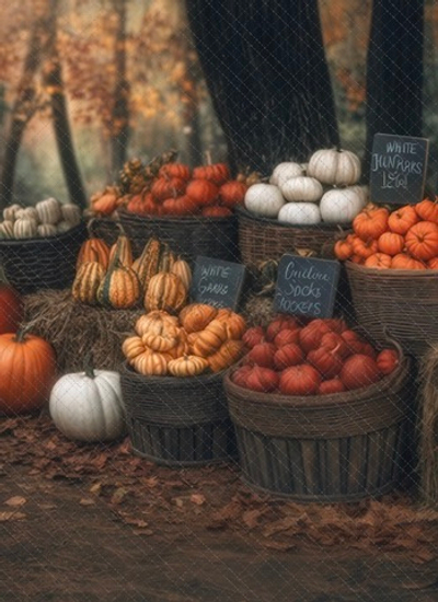 Тыквы базар №3 - фон неопреновый