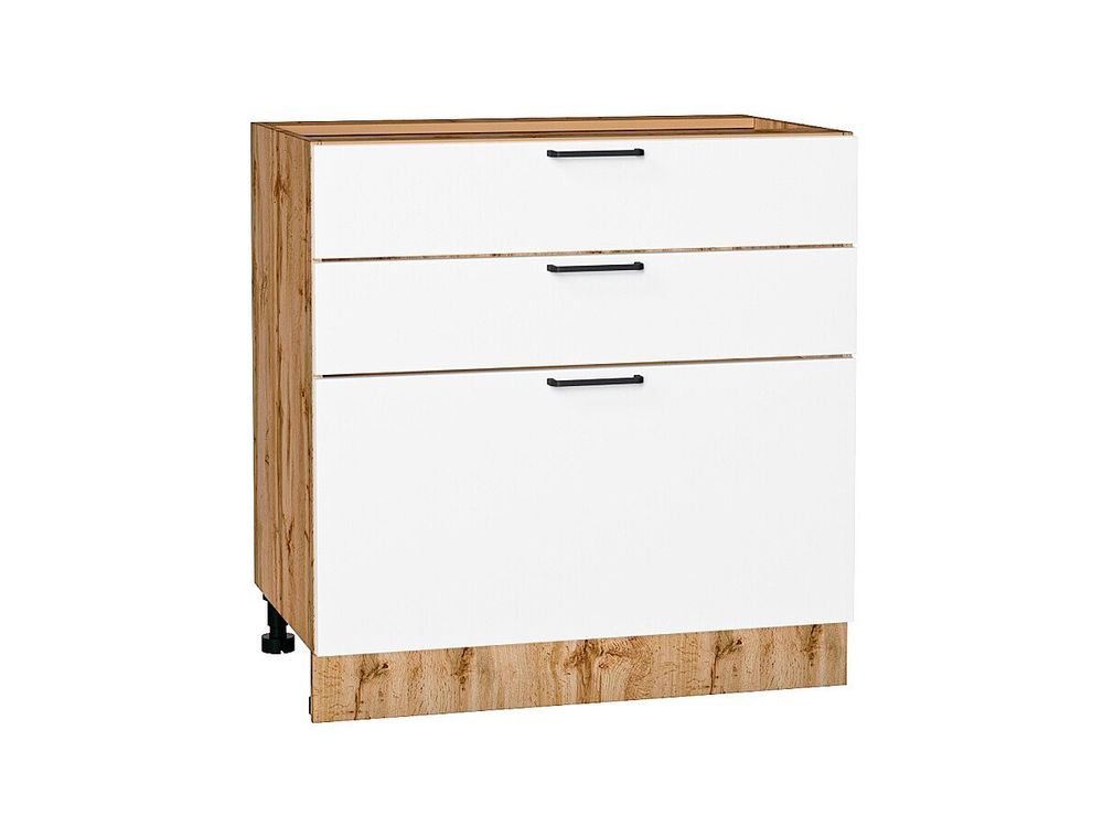 Шкаф нижний с 3-мя ящиками Флэт