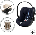 Коляска Cybex Talos S Lux SLV complete Cloud G Ocean Blue Plus Base G 4 в 1 Stone Grey с дождевиками