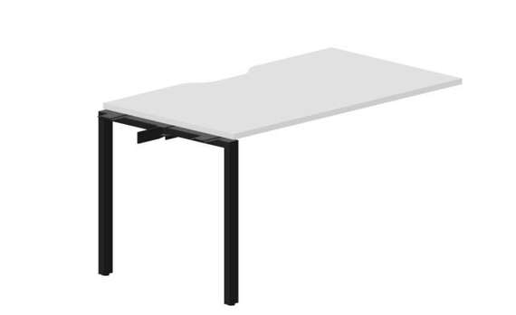 стол Strike 1380х780х750мм (с эргономичным вырезом) - приставной элемент