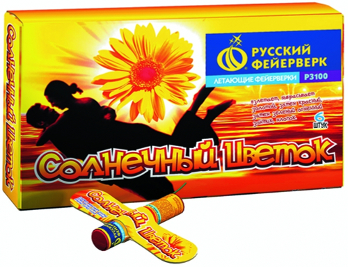 Летающий фейерверк "Солнечный цветок"