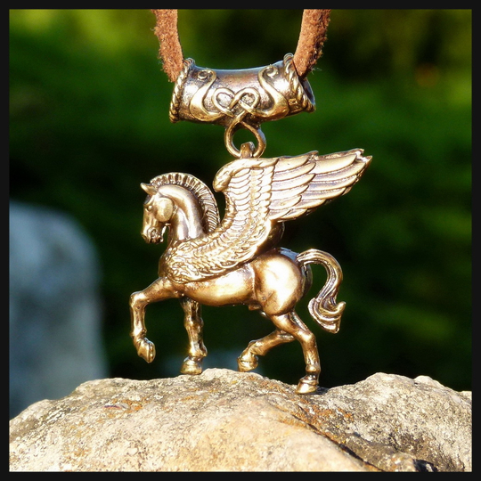Брелок для ключей "Пегас" , латунь