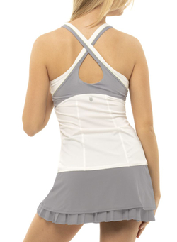 Топ теннисный Lucky in Love Nice To Pleat You Del 1 Viva Tank W/Bra W - neon yellow