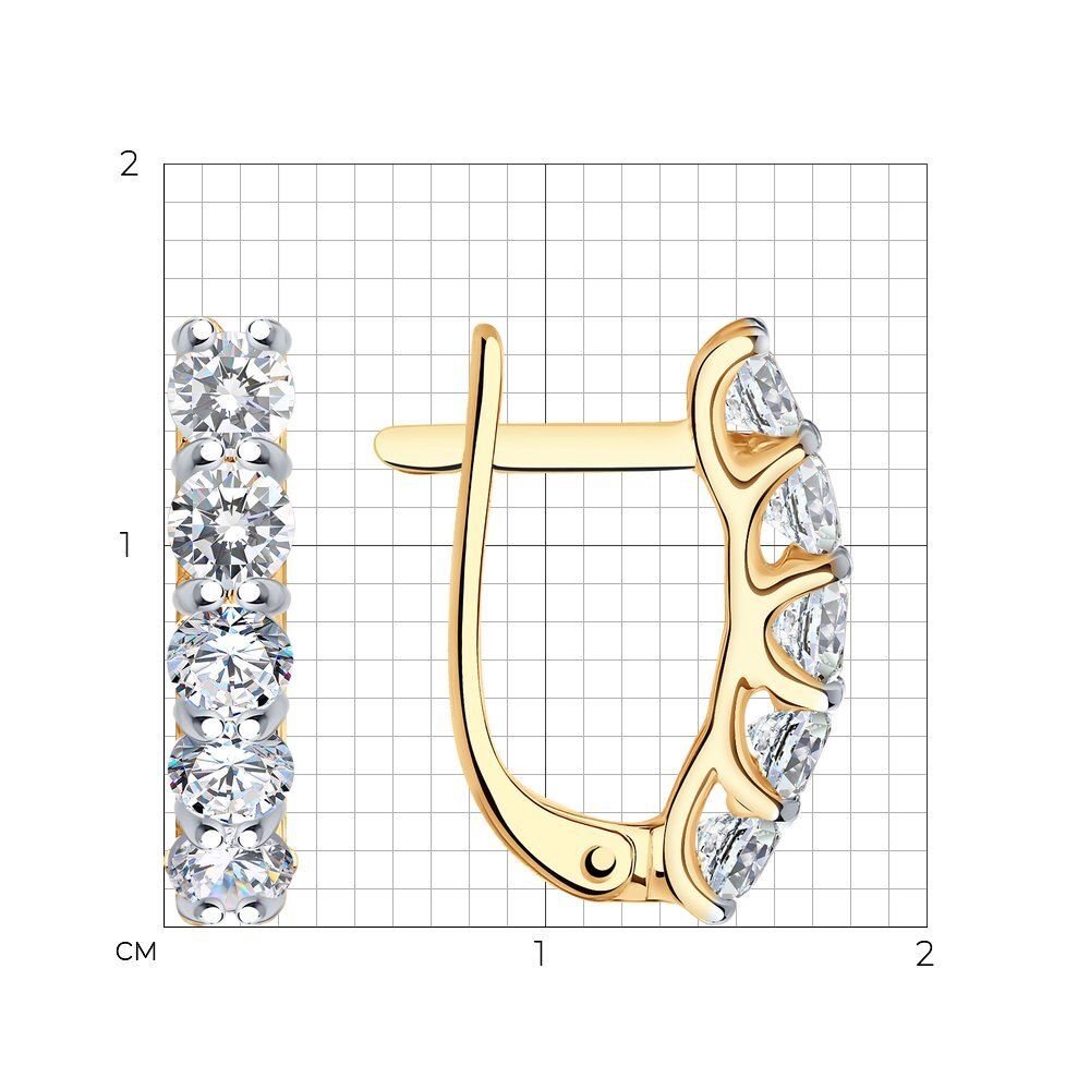 Серьги Au 585 (026978)