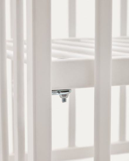 Shantal Детская кроватка из массива бука с белой отделкой 60 x 120 см