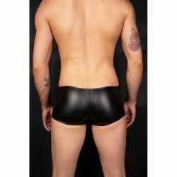 Мужские трусы хипсы черные под кожу Cosmos Colors MR30_B