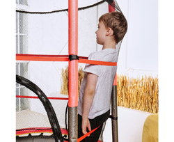 Батут детский DFC TRAMPOLINE-RED 55" с сеткой