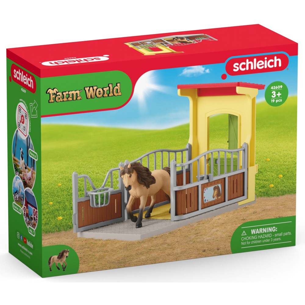 Schleich Farm World - Коробка для лошади + исландская пони 42609