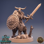Орк Полуорк Воин Паладин Варвар Файтер Рыцарь миниатюра для dnd, днд, pathfinder, фентези, Настольная игра, НРИ, Варгейм, РПГ