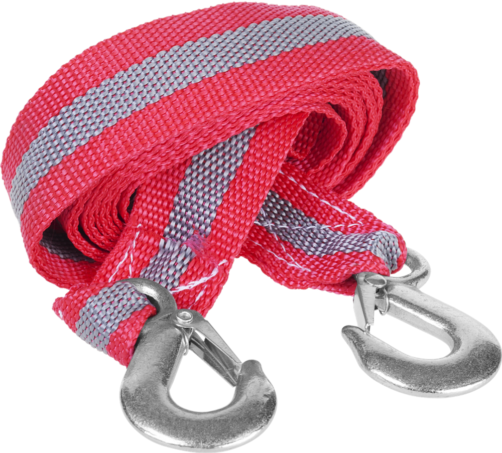 ТРОС БУКСИРОВОЧНЫЙ ЗУБР МАСТЕР 2 КРЮКА СУМКА 4М 5Т 61210-5