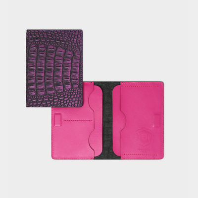 ОБЛОЖКА ДЛЯ ДОКУМЕНТОВ с тиснением фиолетовый