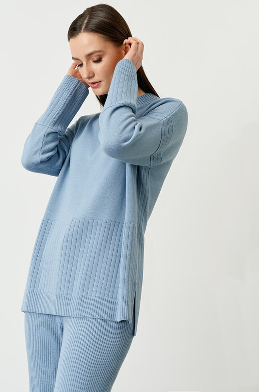 22757 Джемпер женский (голубой)