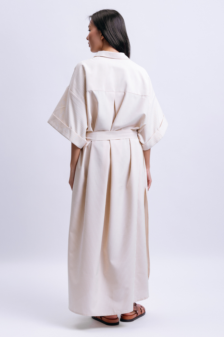 Платье-рубашка с коротким рукавом