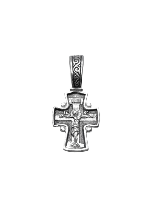 Крест из серебра/Чернение