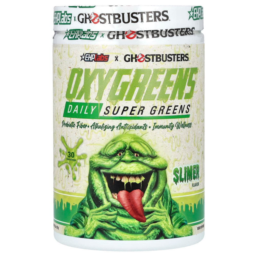 EHPlabs, Ghostbuster, Oxygreens, ежедневная суперзелень, Slimer, 276 г (9,73 унции)