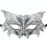 Маска кружево»Тигрица», серебряный