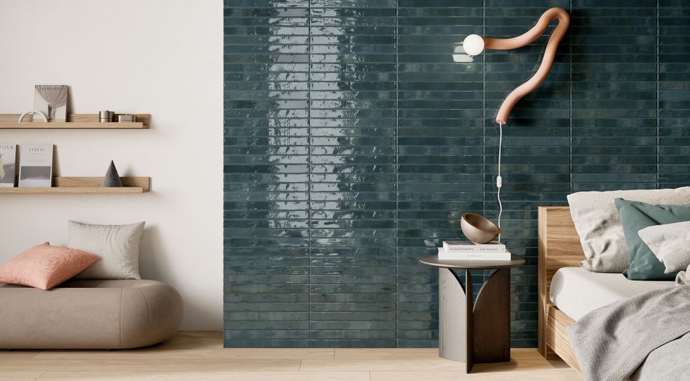 Ригельная плитка Rondine Colors Blue 450x48x9,5