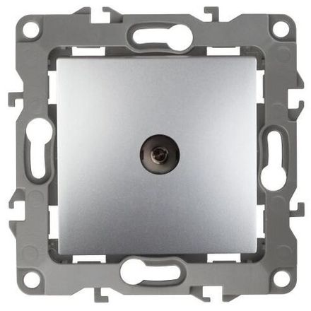 Розетка телевизионная проходная TV Эра12 12-3102-03 IP20 алюм. Эра Б0027433