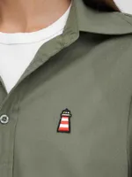 Рубашка Kefirmaykifer Тонкая хаки