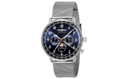 ZEPPELIN Quartz Movement 30m Water Resistance Women"s Watch Blue Dial Stainless Steel Watch Case