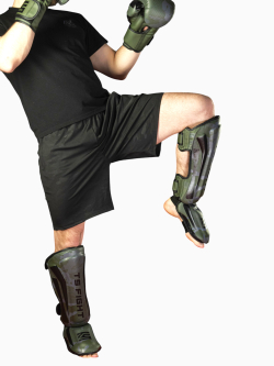 Защита голени и стопы  Tomorrow Star Warrior Green Black