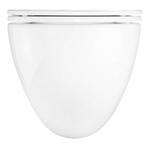 Унитаз подвесной Azario Trevi 495х360х390 безободковый, слив "Скрытое Торнадо", в комплекте с сидением микролифт, белый (AZ-0093UQ3)