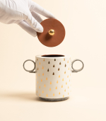 Сахарница — Капли, белый, 580 мл | Мария Кеслер