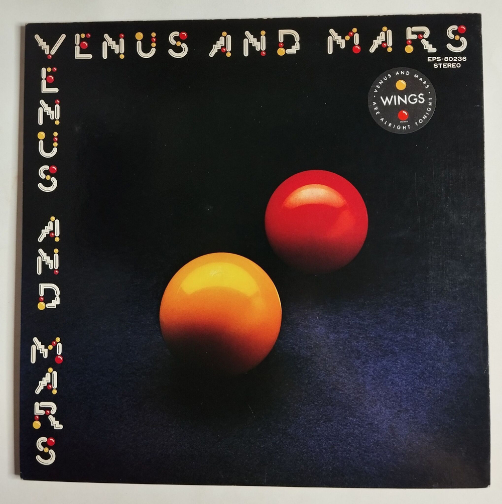 Винтажная виниловая пластинка LP Wings Paul McCartney Venus And Mars (Japan 1975) (No Obi) NM Capitol