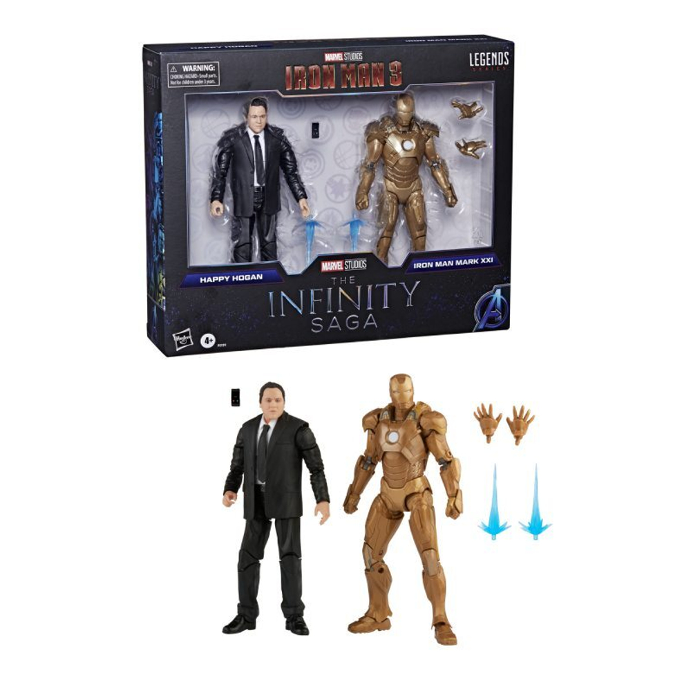 Hasbro Marvel Legends - фигурки Happy Hogan и Iron Man Mark XXI F0191