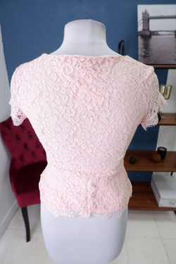 Блузка Zolla розовая с кружевом 42 размер