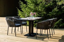 "Каффе Дабл" обеденная группа на 4 персоны, цвет "серый гранит"