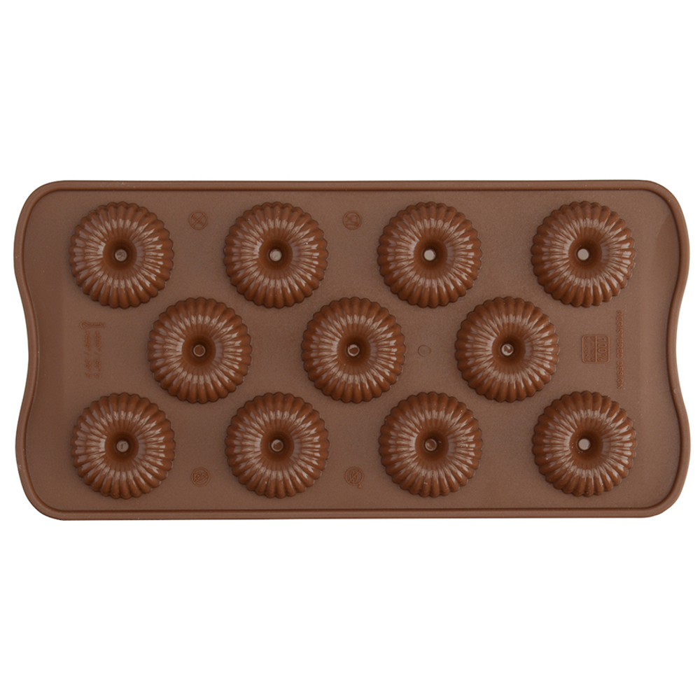Форма силиконовая для приготовления конфет choco crown, 11х24 см