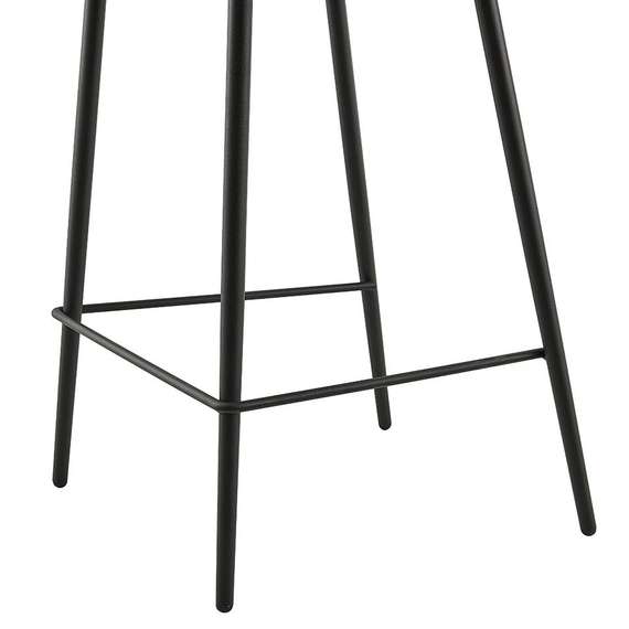 Барный стул Narro 66 см, коричневый на черных металлических ножках | Купить в Hallberg.ru