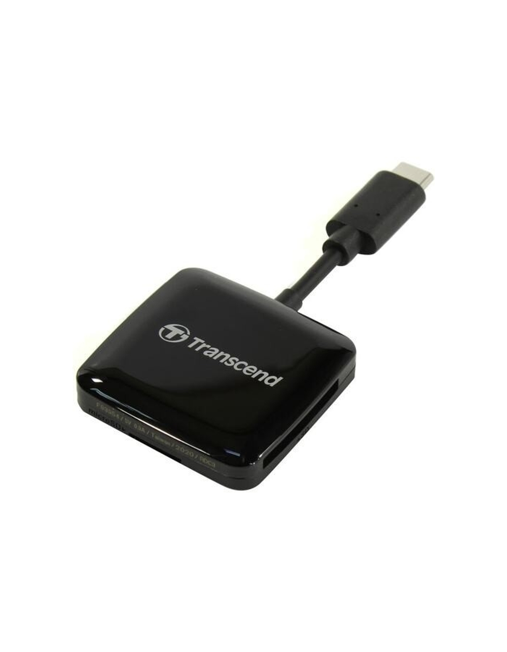 Кардридер Micro SecureDigital Transcend RDC3 SD/microSD Card Reader, USB 3.2 Gen 1, Black, Type C TS-RDC3