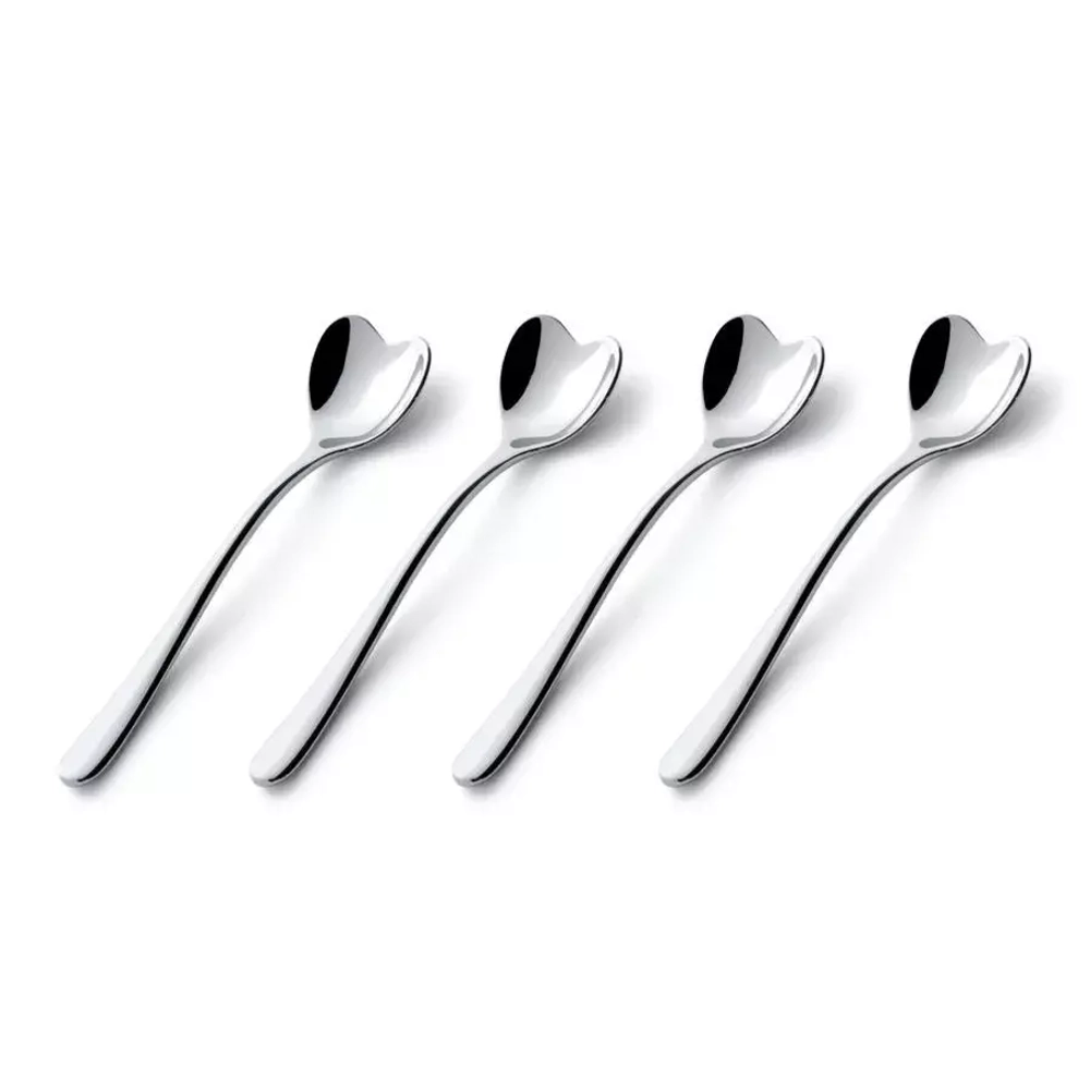 Alessi - Набор из 4 кофейных и чайных ложек Big Love, 14 см. / артикул   AMMI08/7  / GTIN 8003299429066