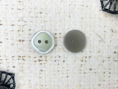 Пуговицы, 2 прокола, d 12мм, бледно-зеленый